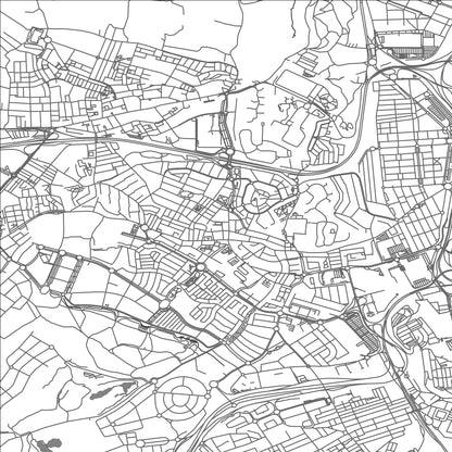 ROAD MAP OF TOMARES, SPAIN BY MAPAKES