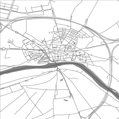 ROAD MAP OF TORDESILLAS, SPAIN BY MAPAKES