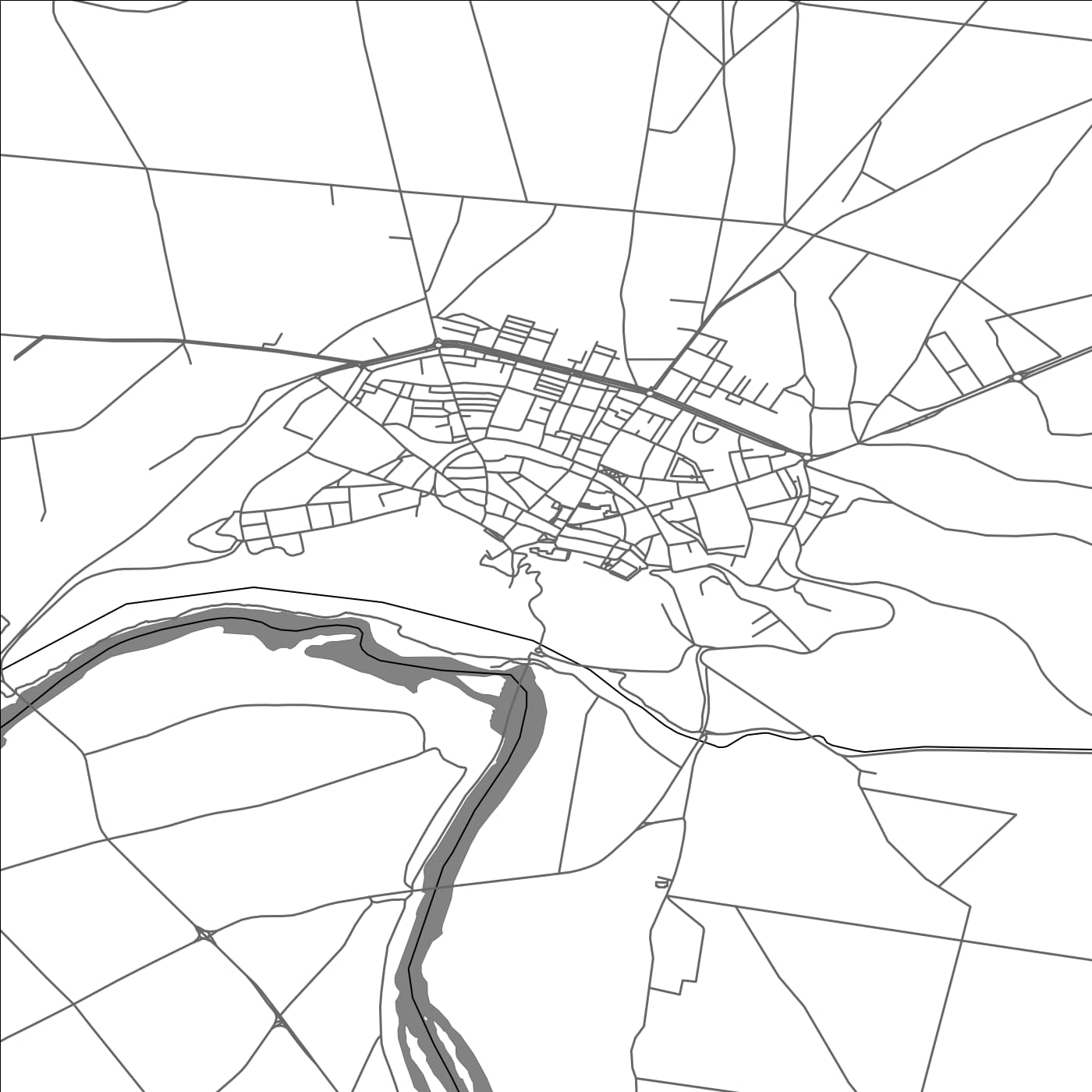 ROAD MAP OF TORO, SPAIN BY MAPAKES