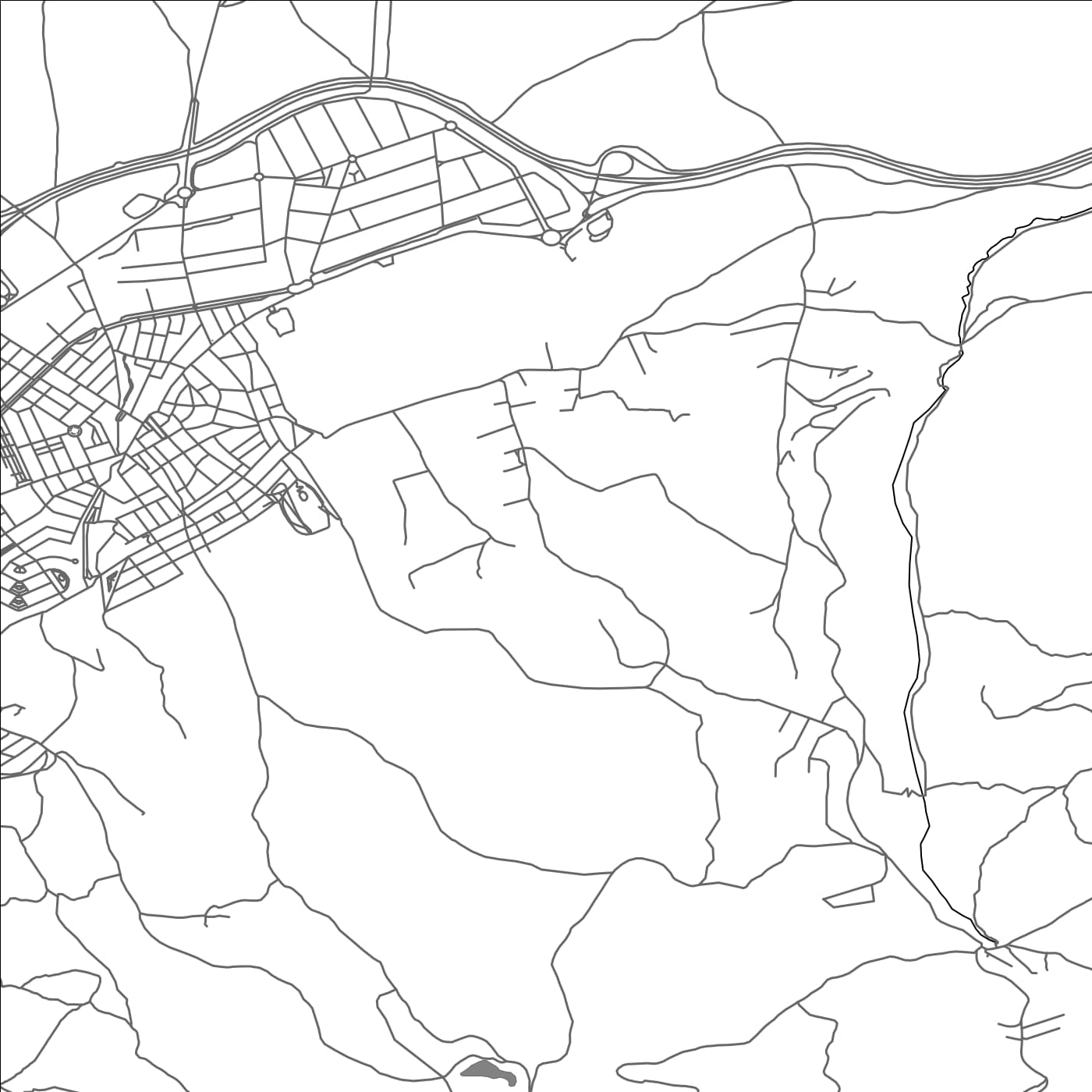 ROAD MAP OF TORRE DEL CAMPO, SPAIN BY MAPAKES