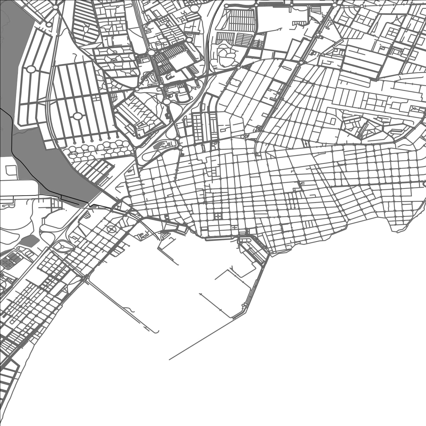 ROAD MAP OF TORREVIEJA, SPAIN BY MAPAKES