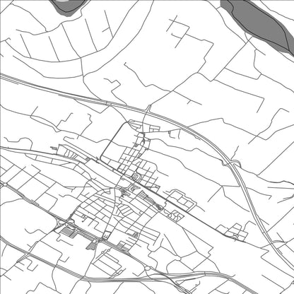 ROAD MAP OF UTEBO, SPAIN BY MAPAKES