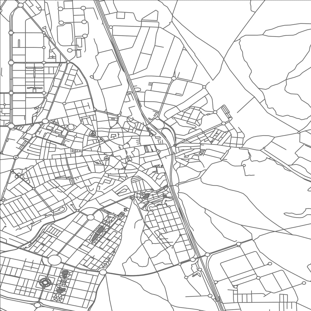ROAD MAP OF VALDEMORO, SPAIN BY MAPAKES