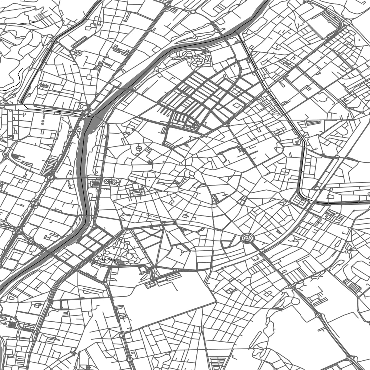 ROAD MAP OF VALLADOLID, SPAIN BY MAPAKES