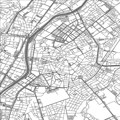 ROAD MAP OF VALLADOLID, SPAIN BY MAPAKES