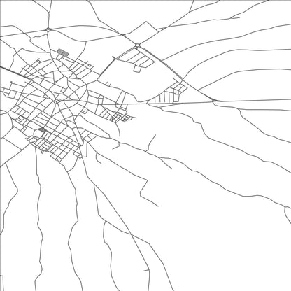 ROAD MAP OF VILLANUEVA DE CORDOBA, SPAIN BY MAPAKES