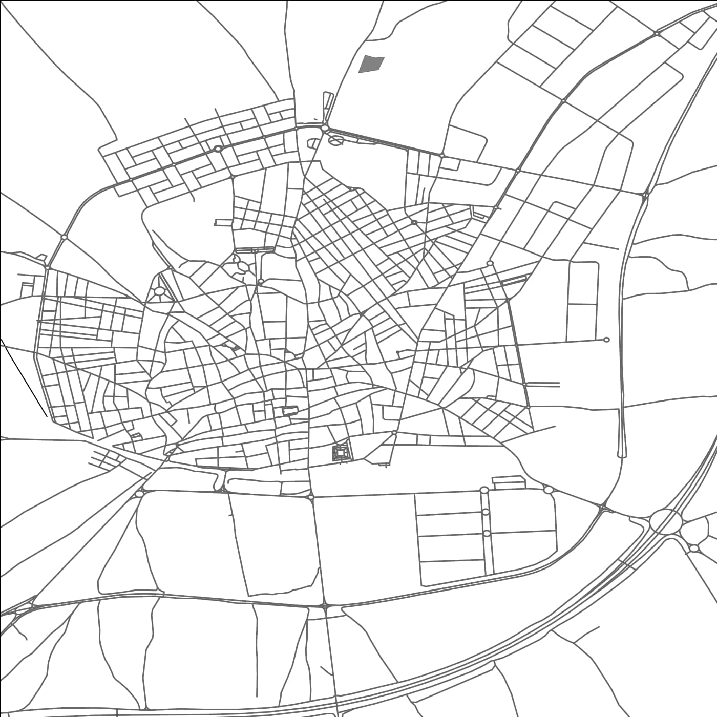 ROAD MAP OF VILLARROBLEDO, SPAIN BY MAPAKES