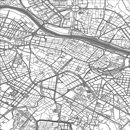 ROAD MAP OF ZARAGOZA, SPAIN BY MAPAKES