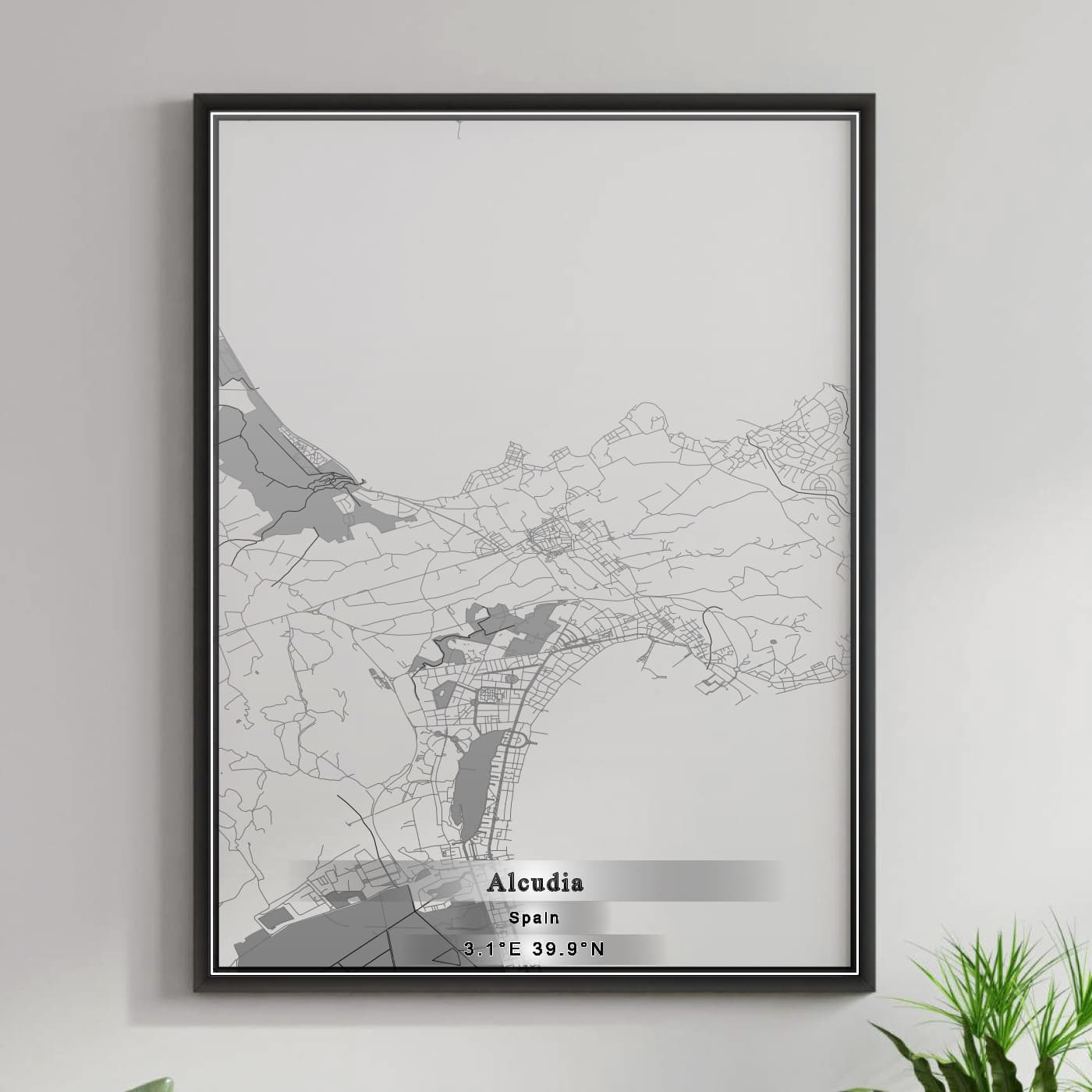 ROAD MAP OF ALCUDIA, SPAIN BY MAPAKES