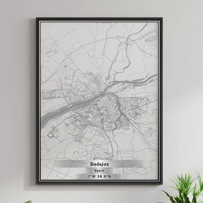 ROAD MAP OF BADAJOZ, SPAIN BY MAPAKES