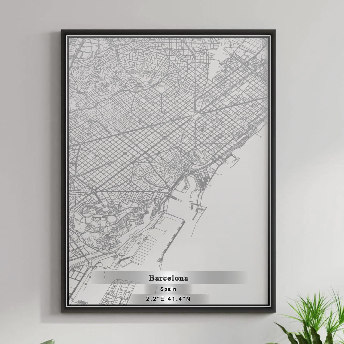 ROAD MAP OF BARCELONA, SPAIN BY MAPAKES
