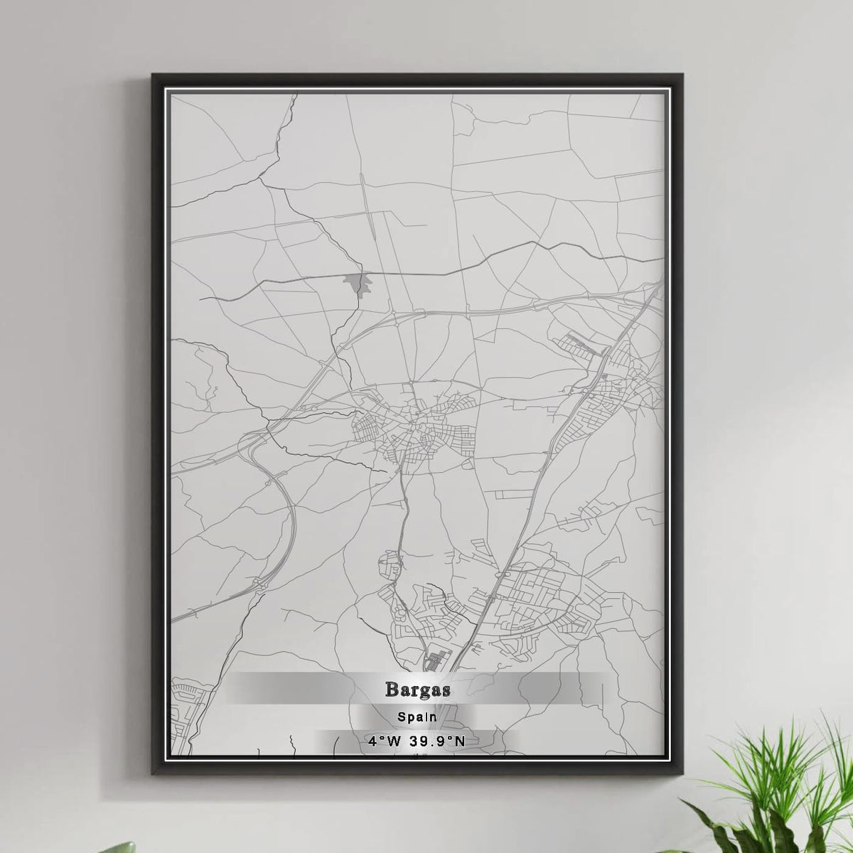 ROAD MAP OF BARGAS, SPAIN BY MAPAKES