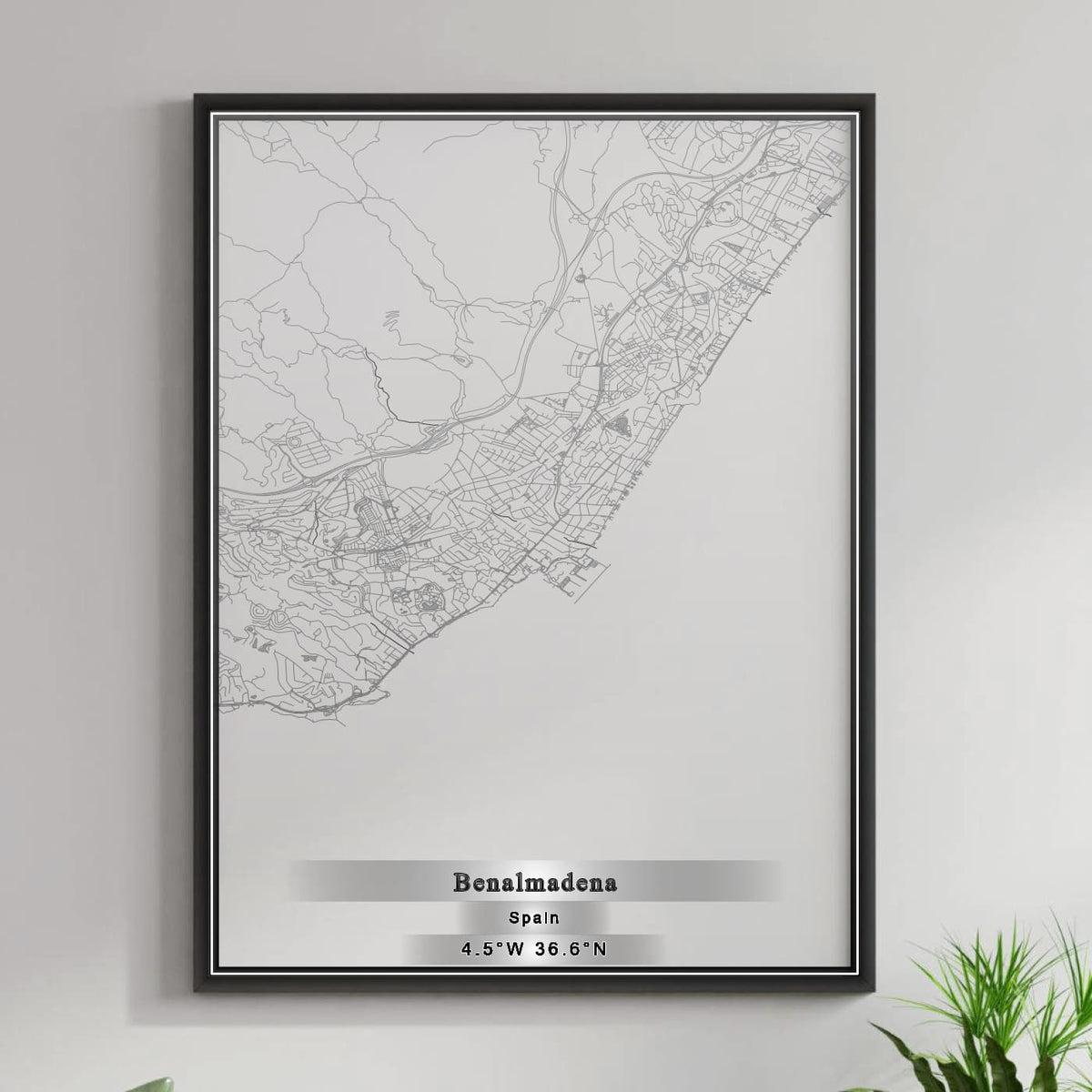 ROAD MAP OF BENALMADENA, SPAIN BY MAPAKES