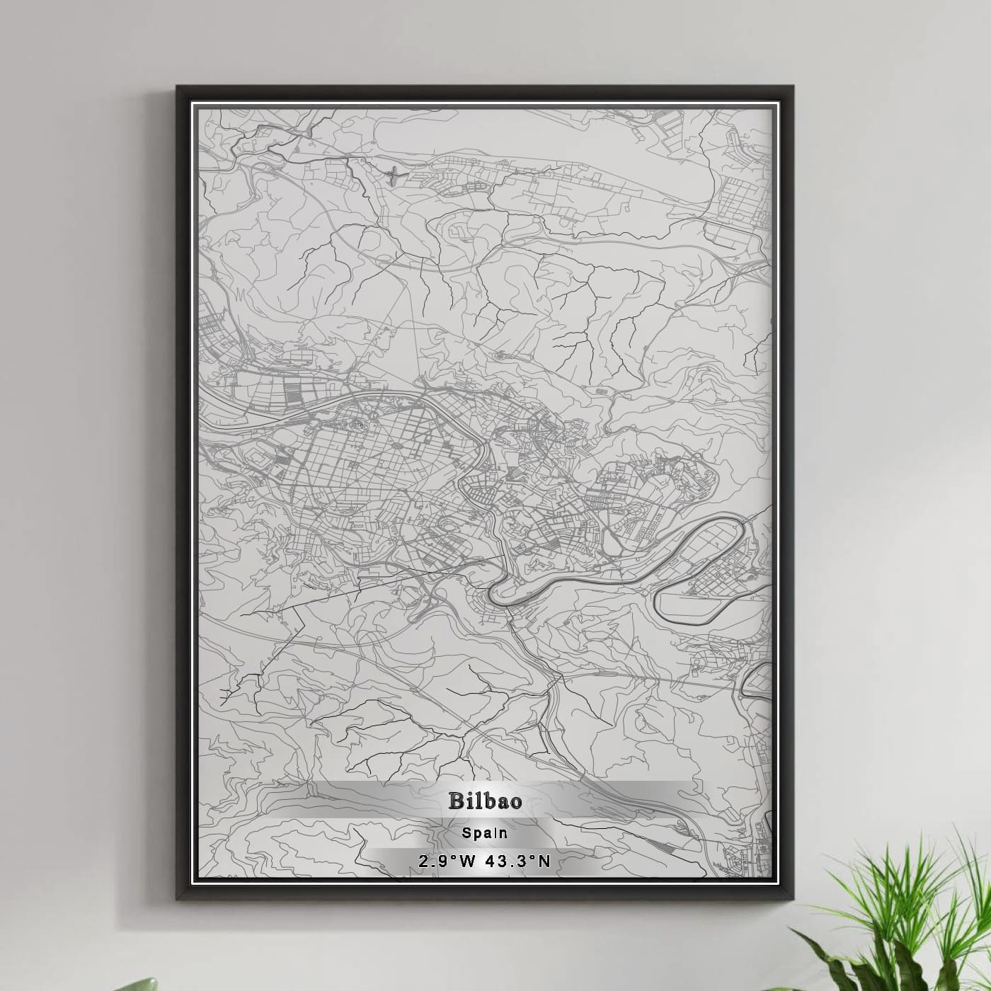 ROAD MAP OF BILBAO, SPAIN BY MAPAKES