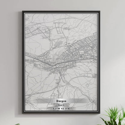 ROAD MAP OF BURGOS, SPAIN BY MAPAKES