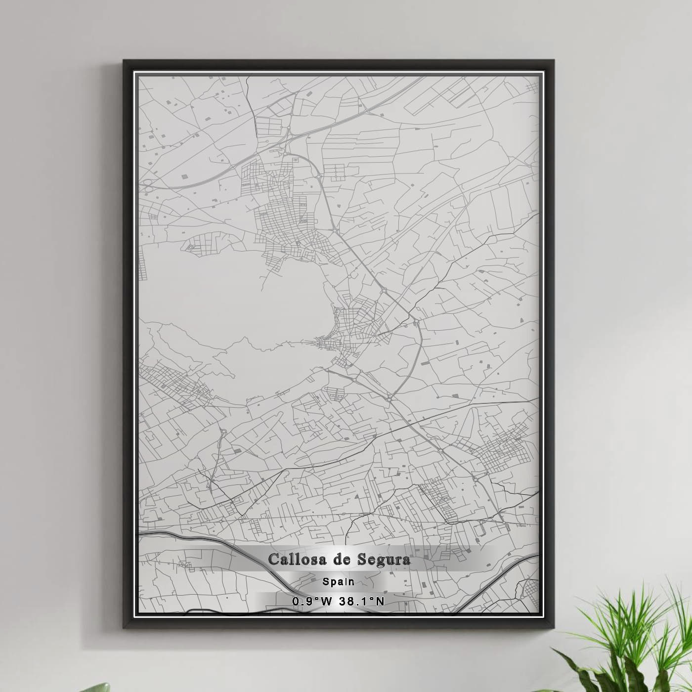 ROAD MAP OF CALLOSA DE SEGURA, SPAIN BY MAPAKES