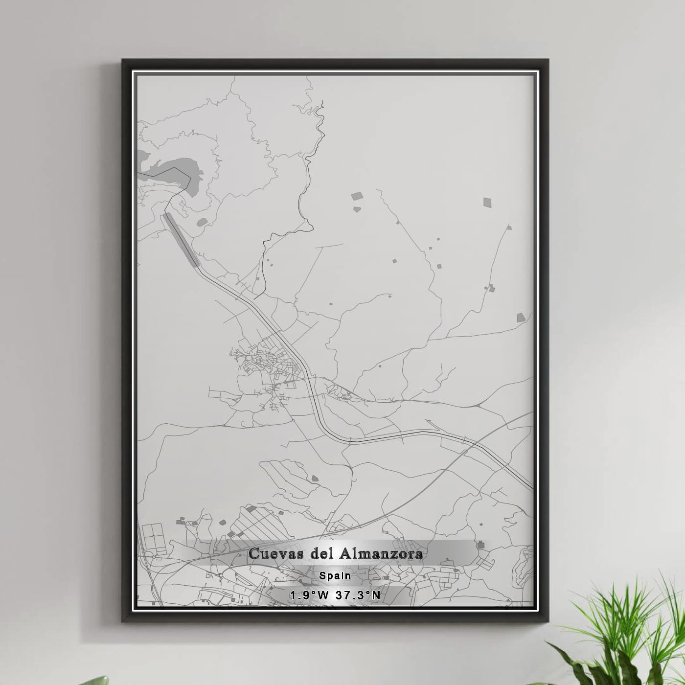 ROAD MAP OF CUEVAS DEL ALMANZORA, SPAIN BY MAPAKES