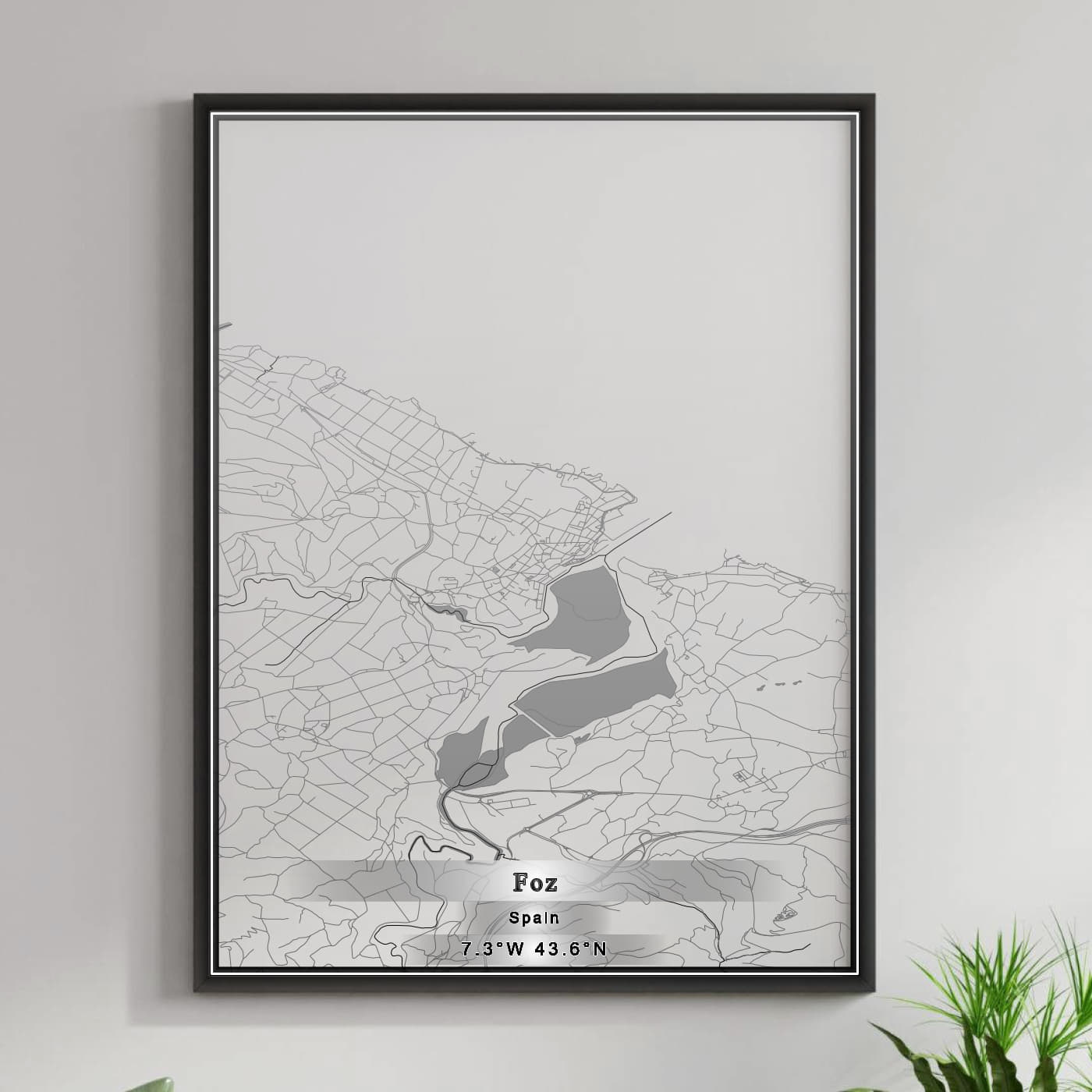 ROAD MAP OF FOZ, SPAIN BY MAPAKES