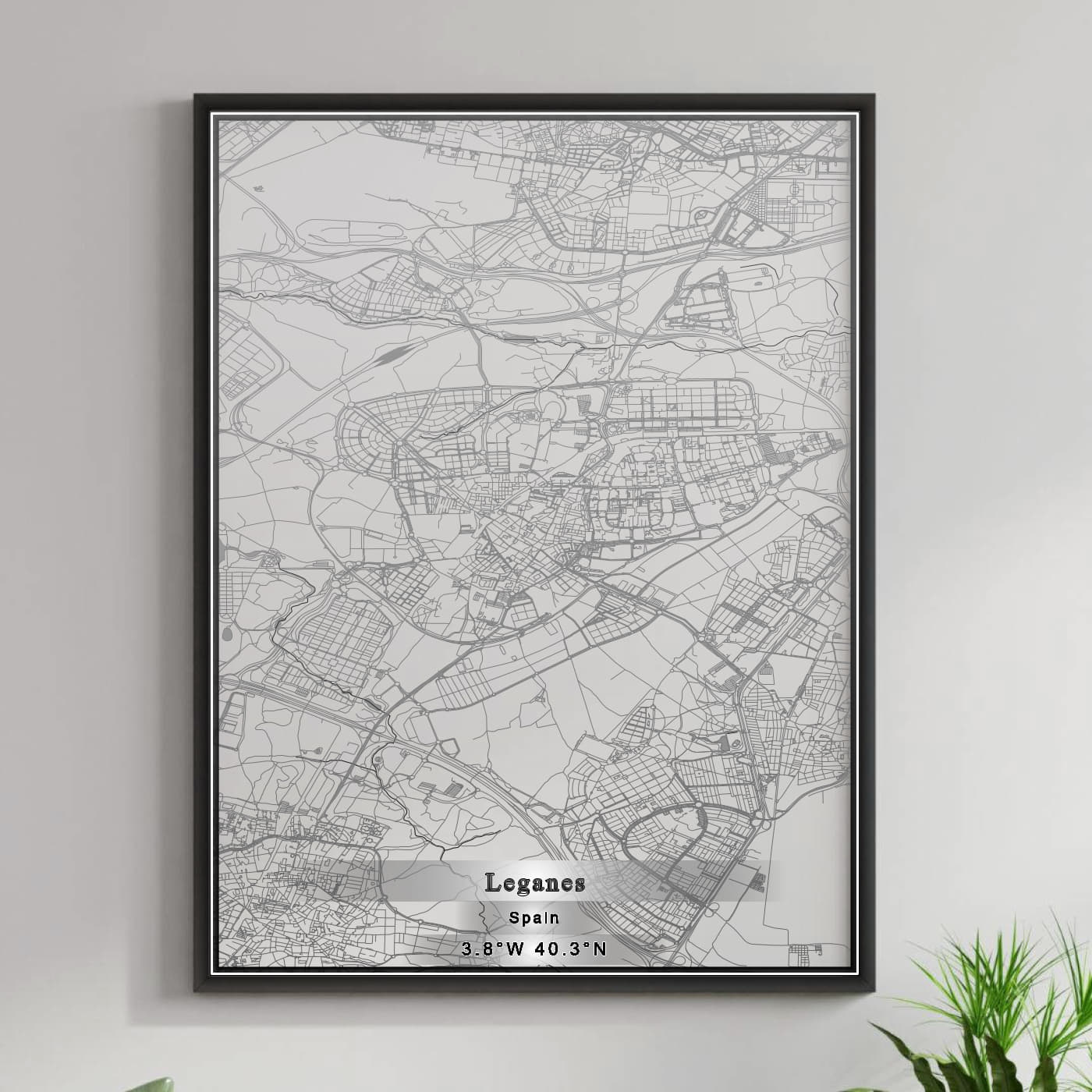 ROAD MAP OF LEGANES, SPAIN BY MAPAKES