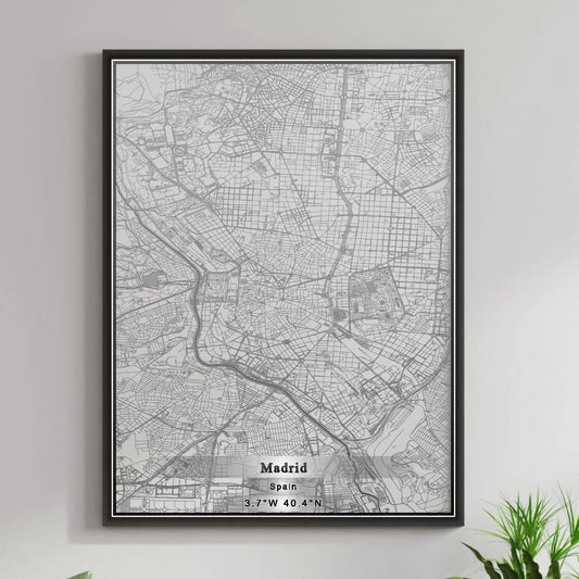 ROAD MAP OF MADRID, SPAIN BY MAPAKES