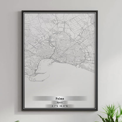 ROAD MAP OF PALMA, SPAIN BY MAPAKES