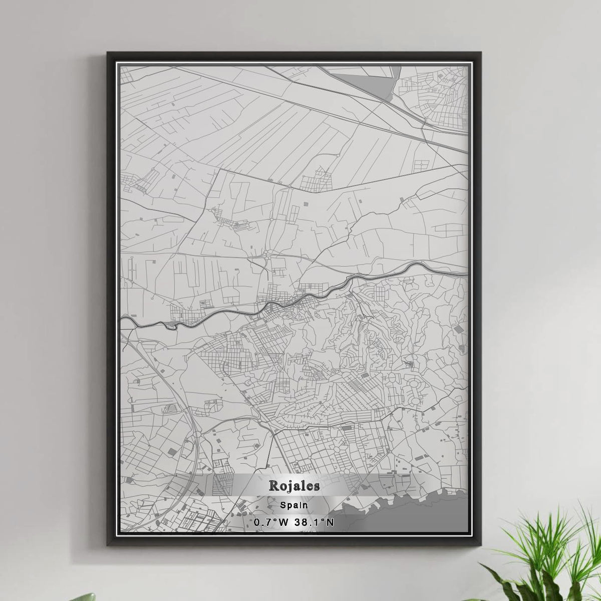 ROAD MAP OF ROJALES, SPAIN BY MAPAKES