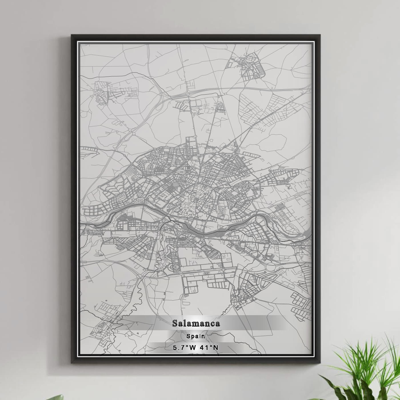 ROAD MAP OF SALAMANCA, SPAIN BY MAPAKES