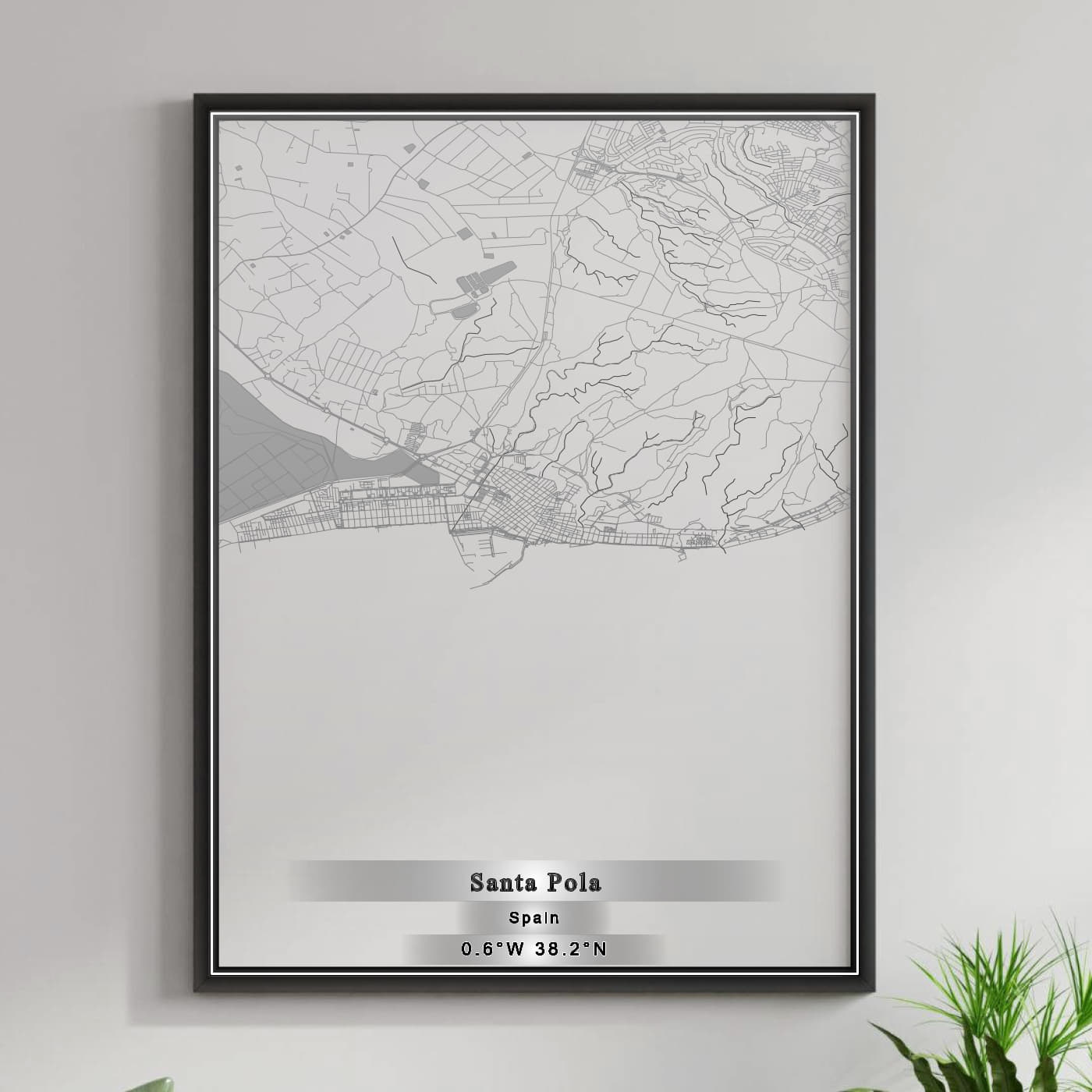 ROAD MAP OF SANTA POLA, SPAIN BY MAPAKES