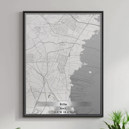 ROAD MAP OF SILLA, SPAIN BY MAPAKES