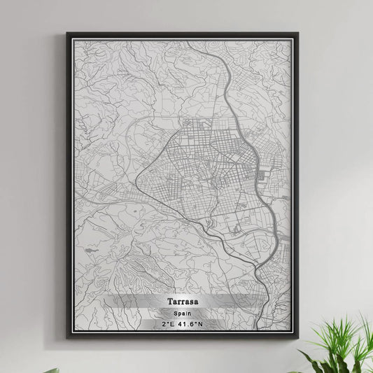 ROAD MAP OF TARRASA, SPAIN BY MAPAKES