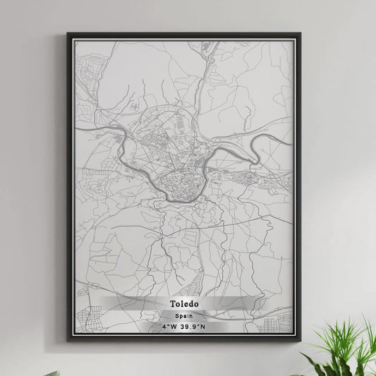 ROAD MAP OF TOLEDO, SPAIN BY MAPAKES