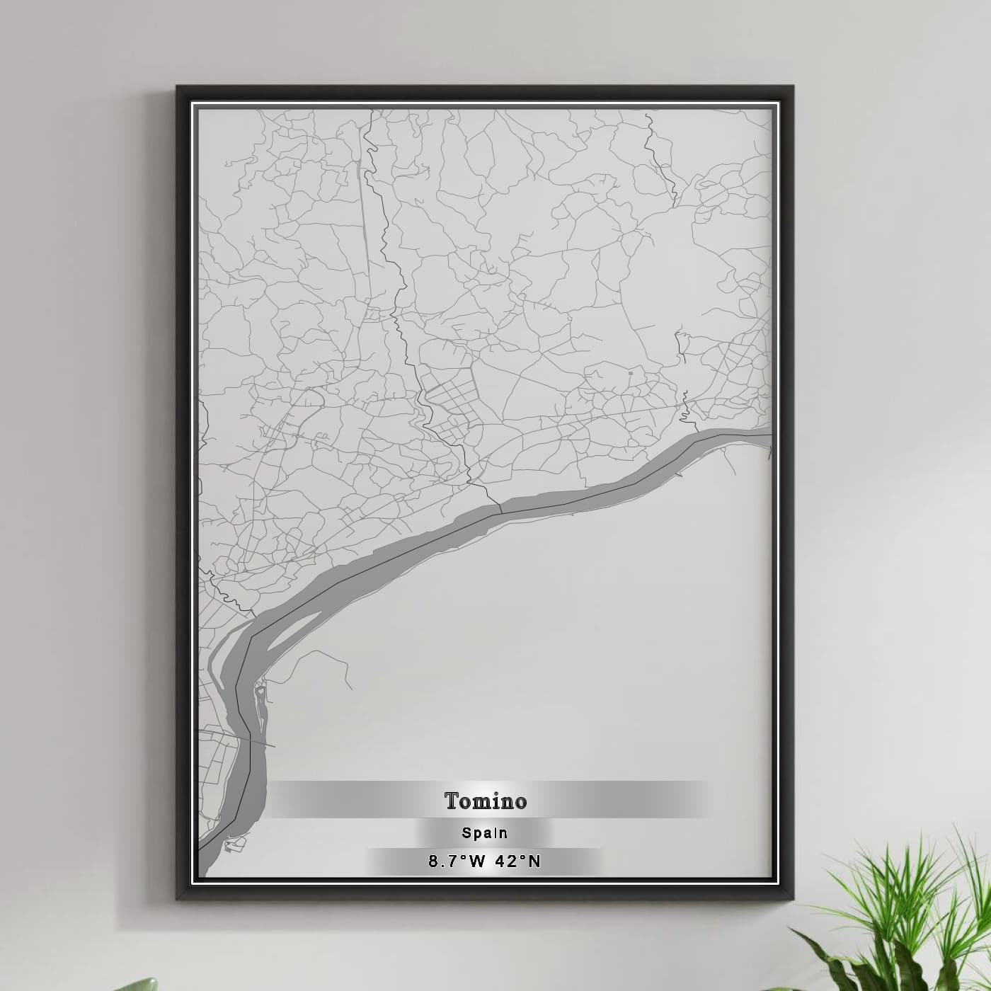 ROAD MAP OF TOMINO, SPAIN BY MAPAKES