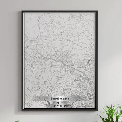 ROAD MAP OF TORRELODONES, SPAIN BY MAPAKES