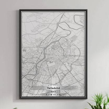 ROAD MAP OF VALLADOLID, SPAIN BY MAPAKES