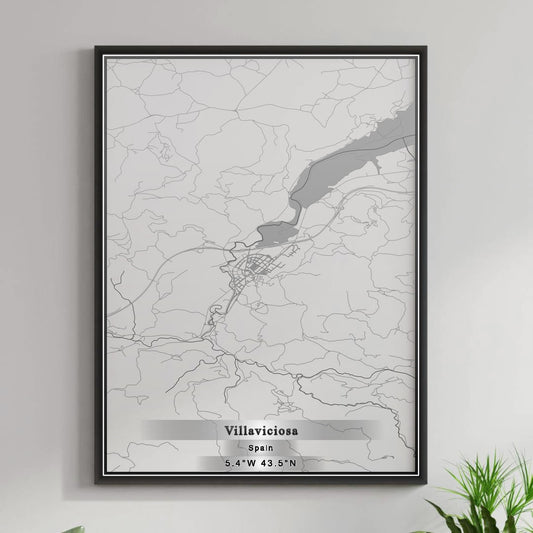 ROAD MAP OF VILLAVICIOSA, SPAIN BY MAPAKES