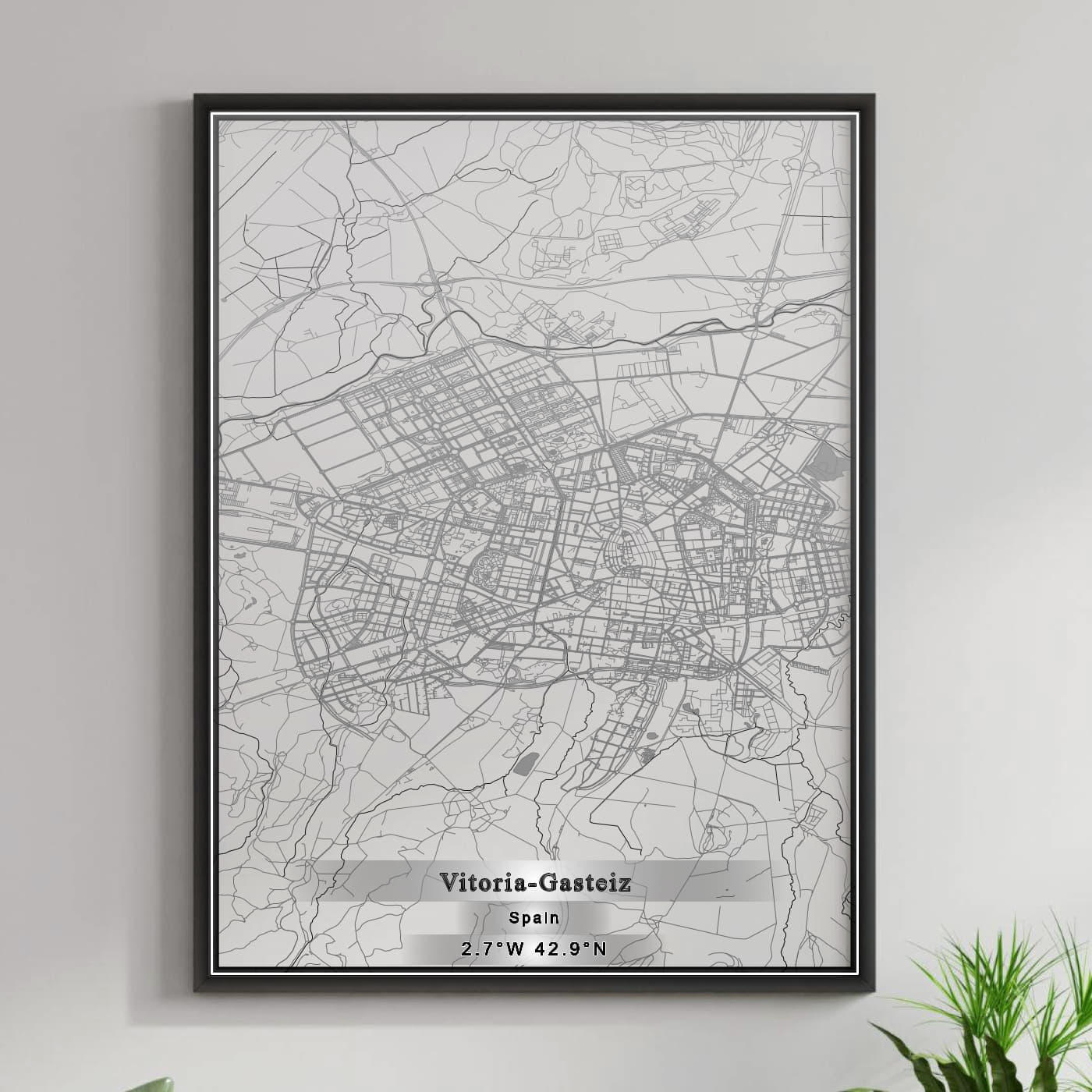 ROAD MAP OF VITORIA-GASTEIZ, SPAIN BY MAPAKES