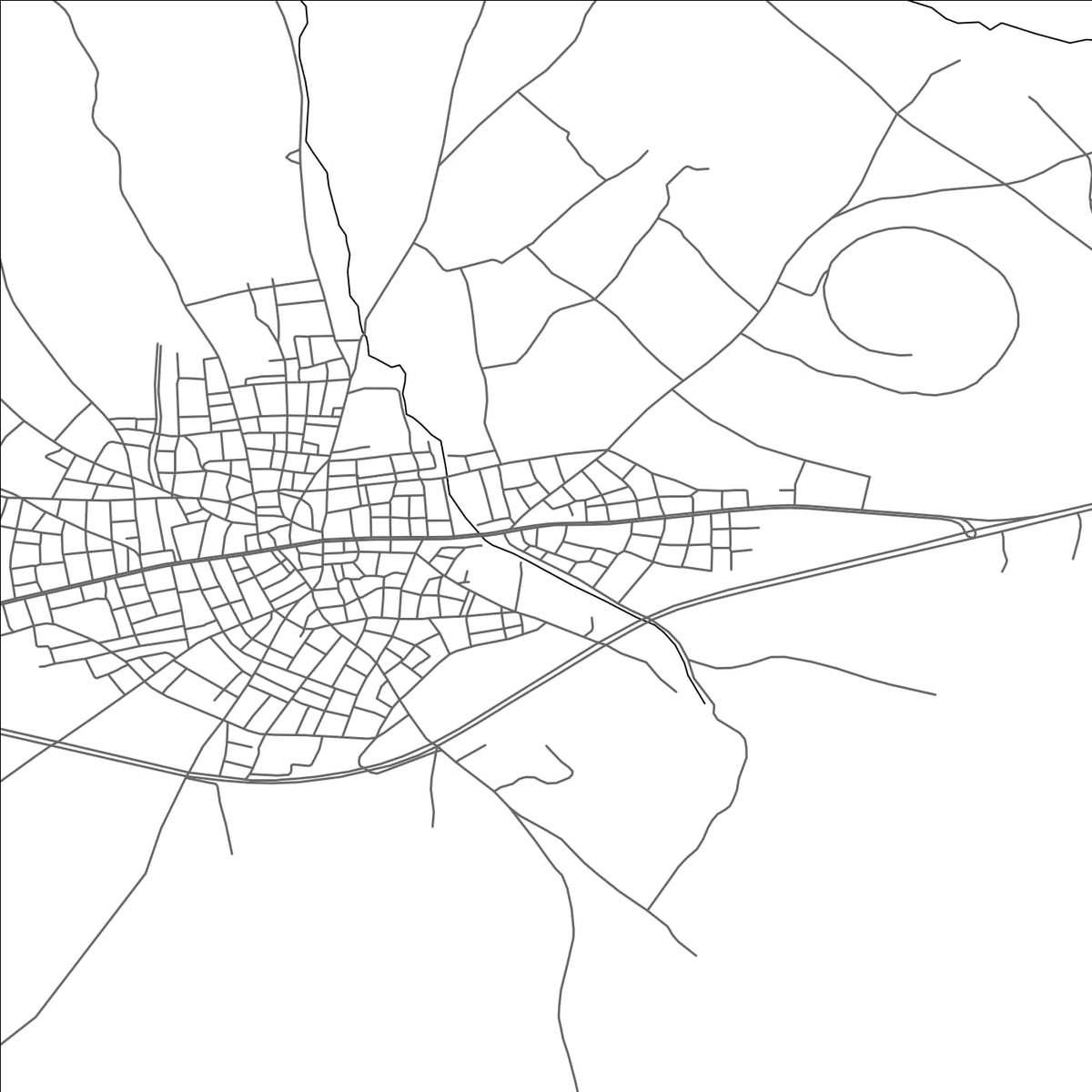ROAD MAP OF ACIGOL, TÜRKIYE BY MAPBAKES