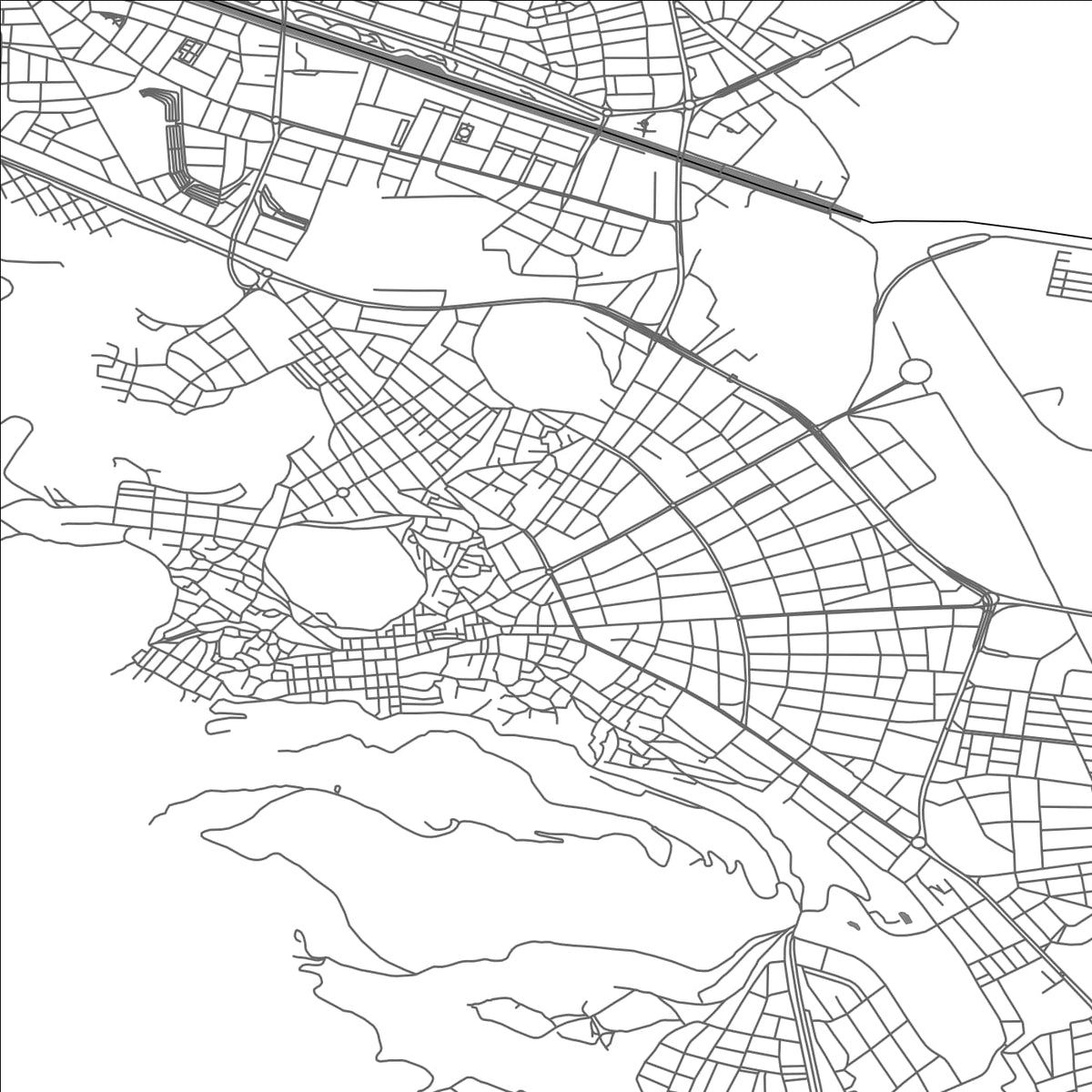 ROAD MAP OF AFYONKARAHISAR, TÜRKIYE BY MAPBAKES