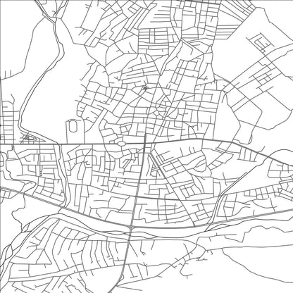 ROAD MAP OF AGRI, TÜRKIYE BY MAPBAKES