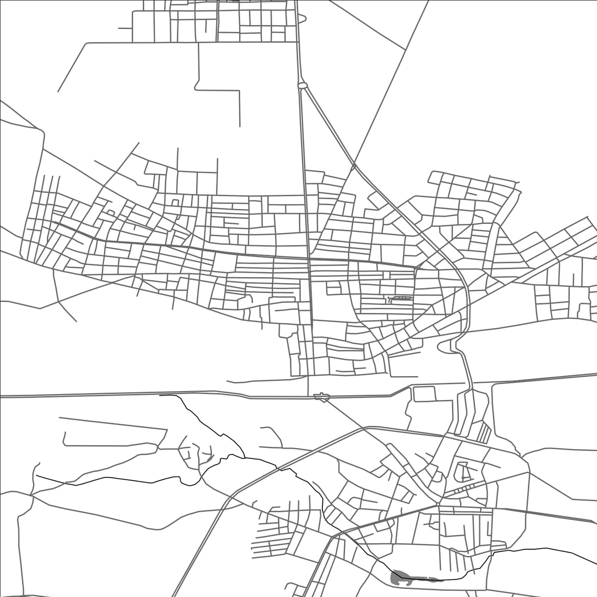 ROAD MAP OF AKCAKALE, TÜRKIYE BY MAPBAKES