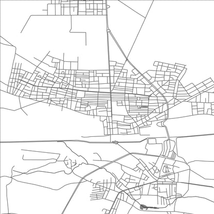 ROAD MAP OF AKCAKALE, TÜRKIYE BY MAPBAKES
