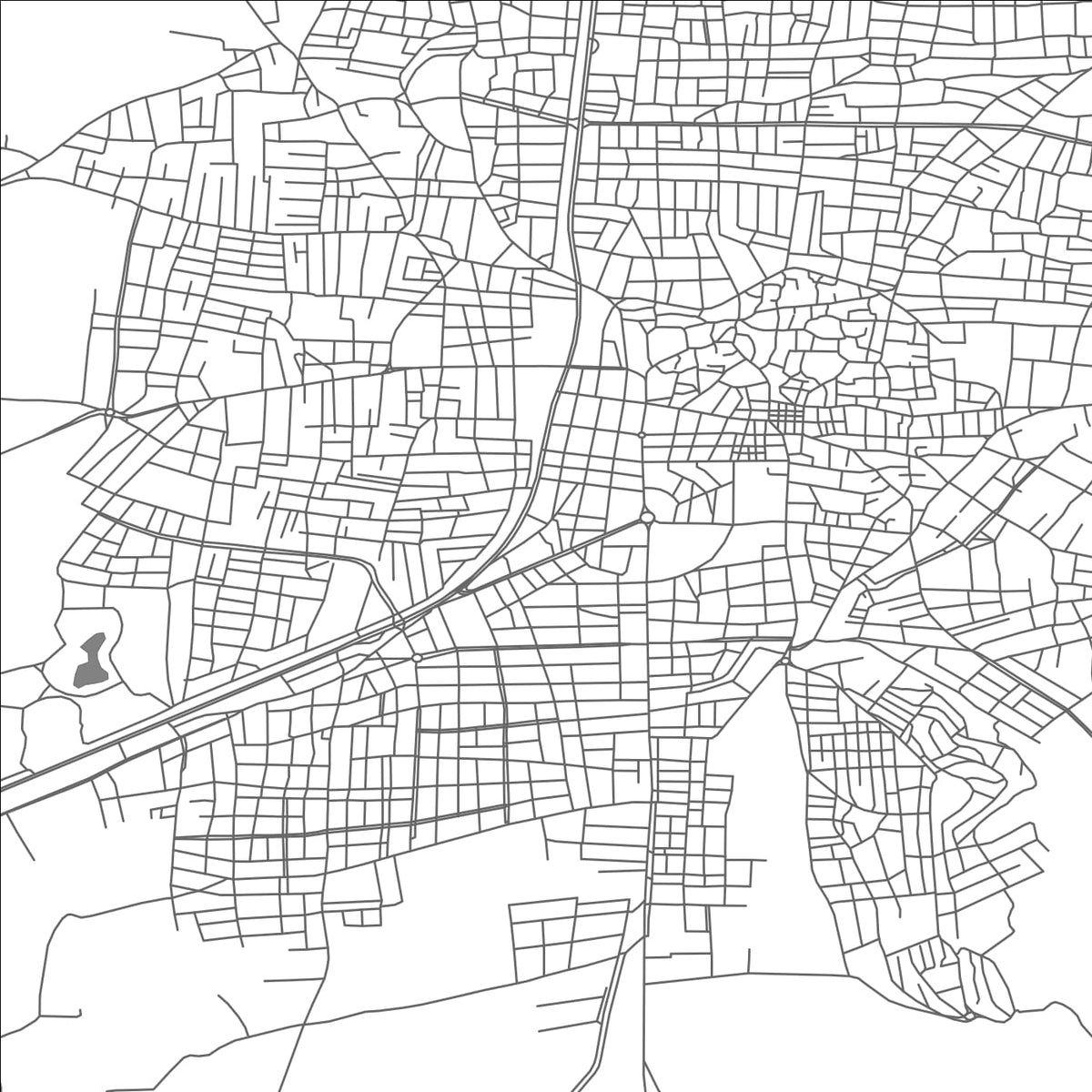 ROAD MAP OF AKHISAR, TÜRKIYE BY MAPBAKES