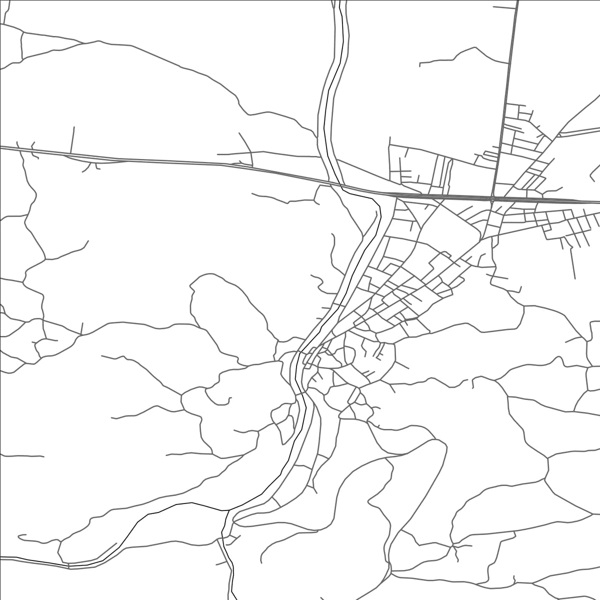 ROAD MAP OF ALACAM, TÜRKIYE BY MAPBAKES