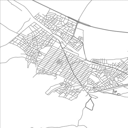 ROAD MAP OF ALASEHIR, TÜRKIYE BY MAPBAKES