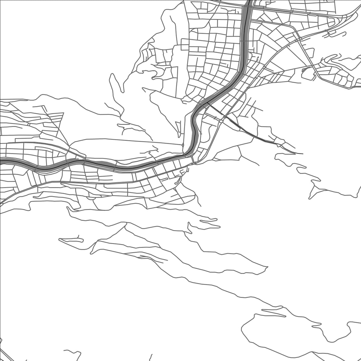 ROAD MAP OF AMASYA, TÜRKIYE BY MAPBAKES