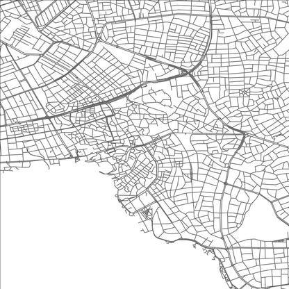 ROAD MAP OF ANTALYA, TÜRKIYE BY MAPBAKES