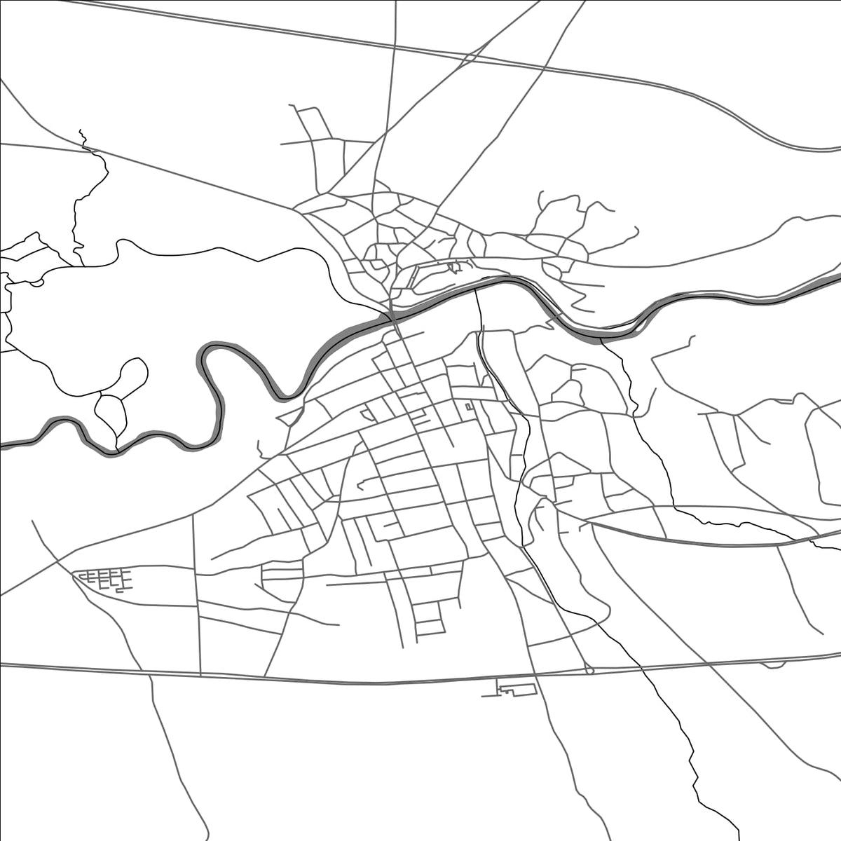 ROAD MAP OF ARDAHAN, TÜRKIYE BY MAPBAKES