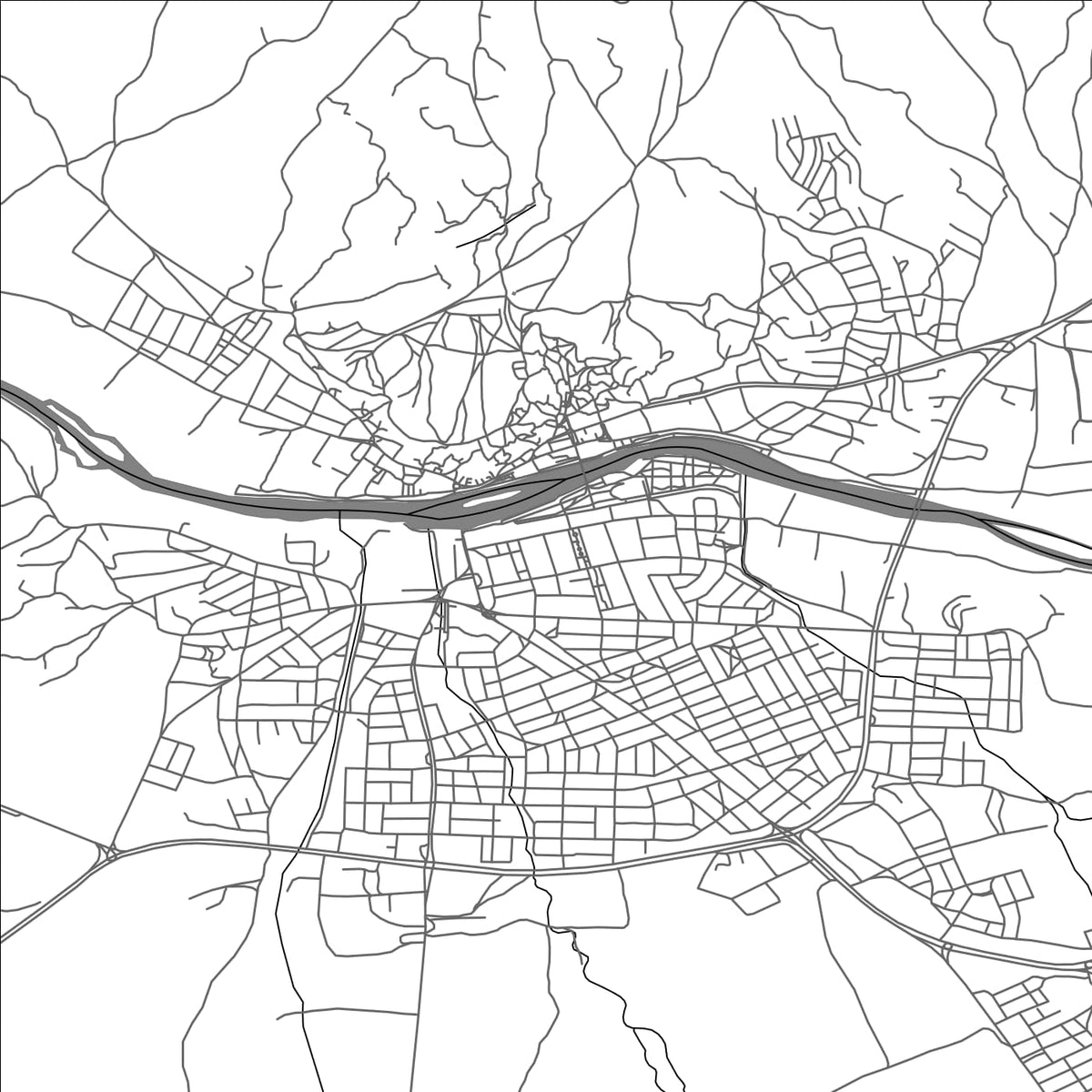ROAD MAP OF AVANOS, TÜRKIYE BY MAPBAKES