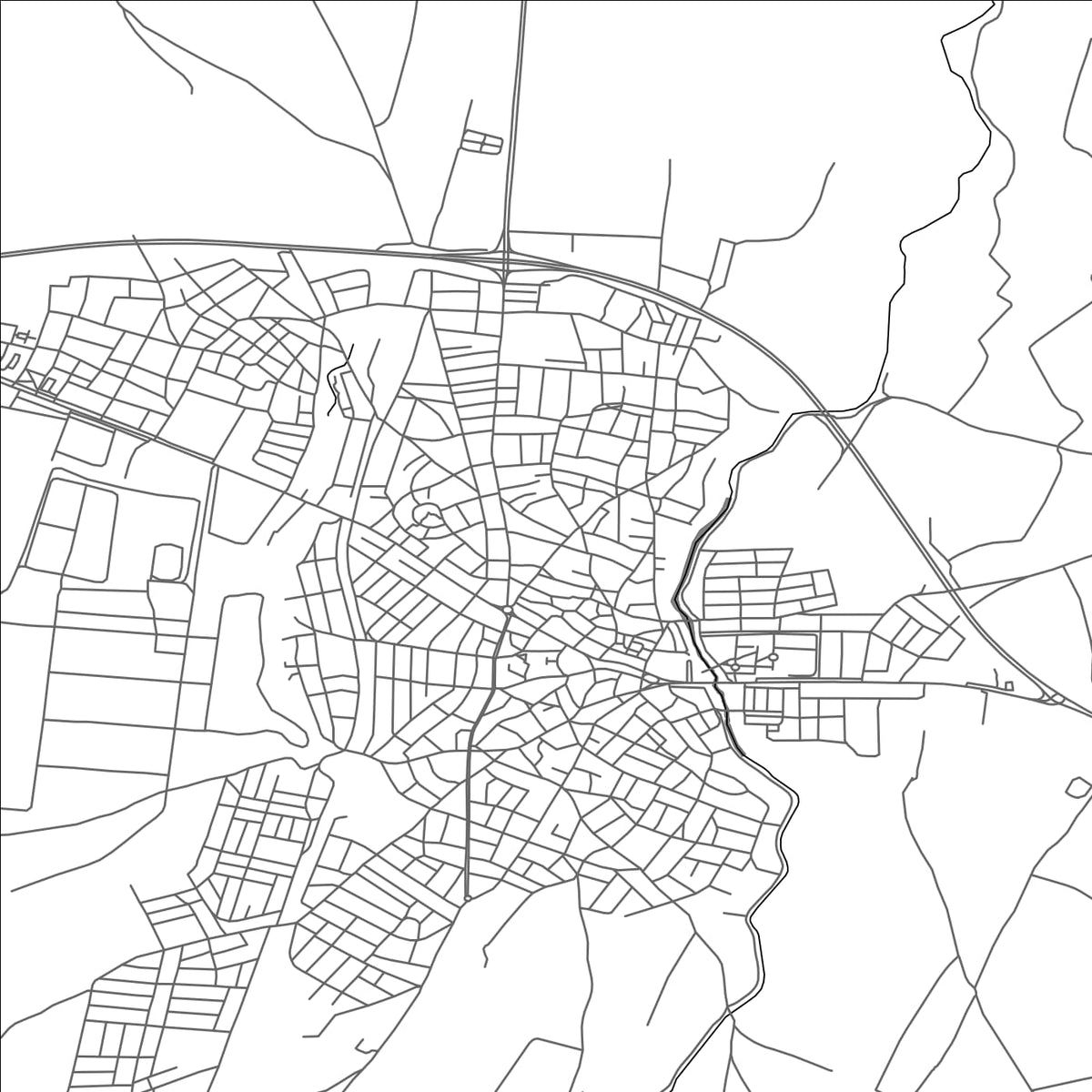 ROAD MAP OF BABAESKI, TÜRKIYE BY MAPBAKES
