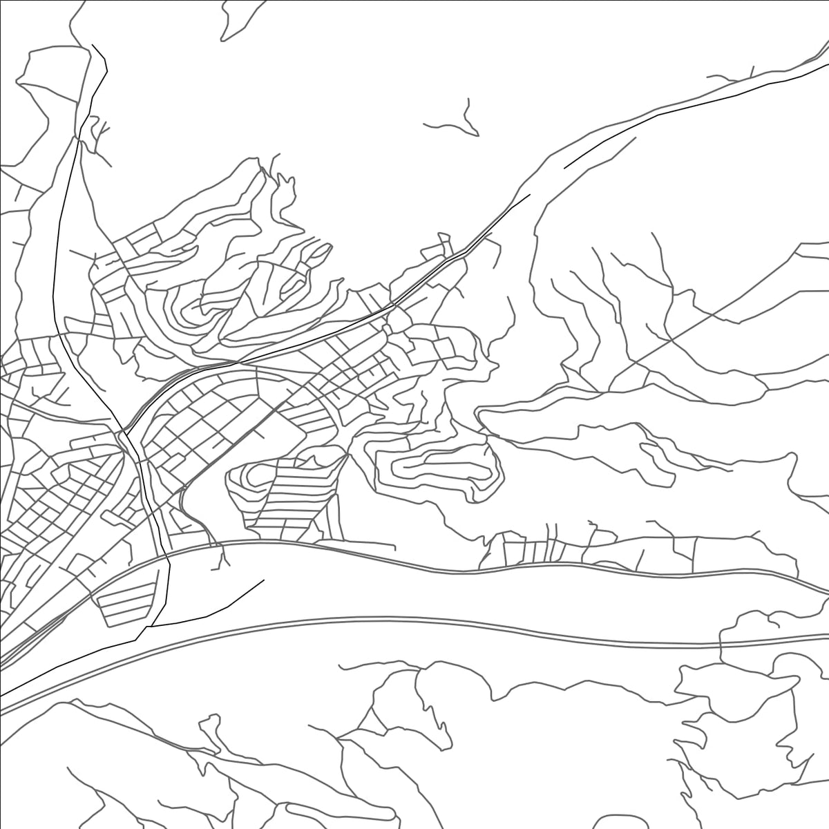 ROAD MAP OF BAHCE, TÜRKIYE BY MAPBAKES